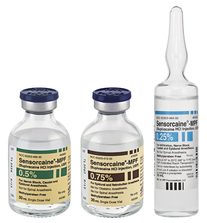 Sensorcaine MPF Bupivacaine HCl 0.5%, 5 mg / mL Injection Single-Dose Vial 10 mL (25 Vials)