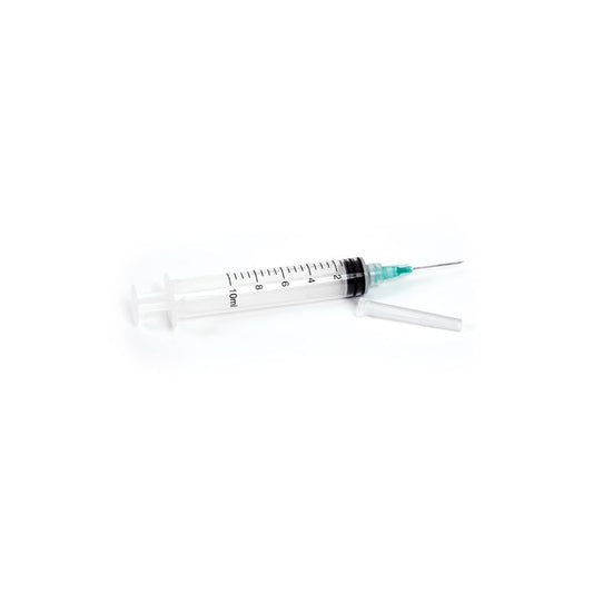 Hypodermic Syringe/Needle 22gx1-1/2" 10-12cc (100 per Box / 800 per Case)