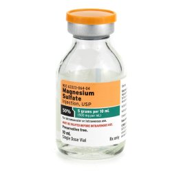 Magnesium Sulfate in Water 50%, 500 mg / mL 10 ML SDV (25 Vials)