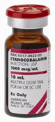 Vitamin B-12 Cyanocobalamin 1,000 mcg / mL MDV (25 Vials)