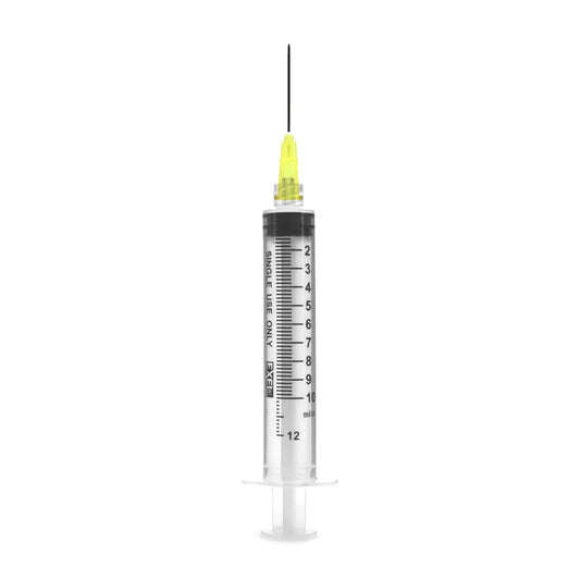 Hypodermic Syringe/Needle 20gx1" 10-12cc (100 per Box / 800 per Case)