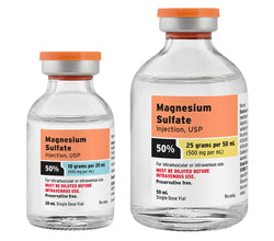 Magnesium Sulfate 50% Injection Single-Dose Vial 10mL (25 Vials)