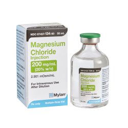 Magnesium Chloride 200 mg / mL Injection Multiple-Dose Vial 50 mL, Each