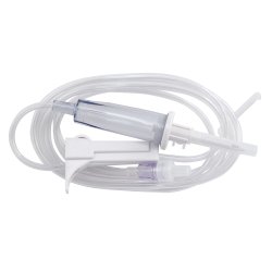 Primary IV Administration Set Gravity Without Ports 15 Drops / mL Drip Rate Without Filter 79 Inch Tubing (50 per Case)