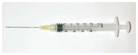 Syringe & Needle, Luer Lock, 3cc 20G x 1½" (100 Units per Box / 1,000 Units per Case)