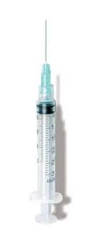 Syringe & Needle, Luer Lock, 3cc 22G x ¾" (100 Units per Box / 1,000 Units per Case)