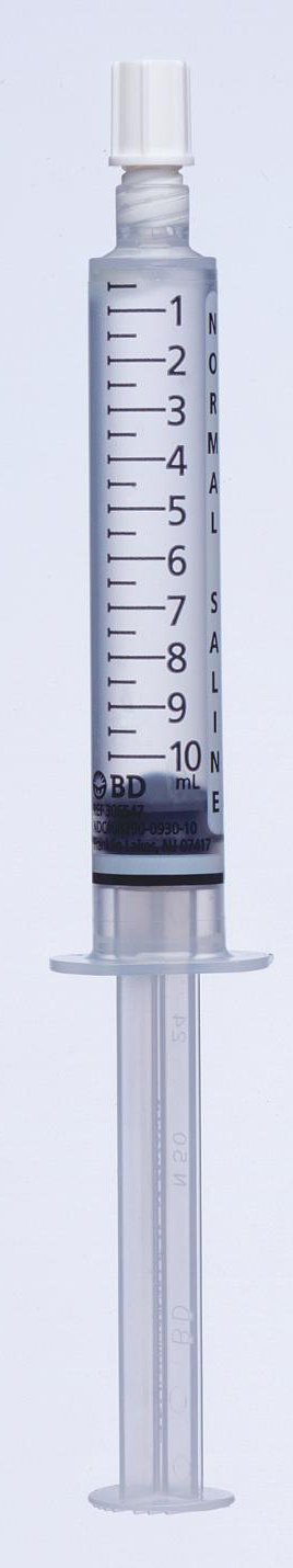 IV Flush Syringe Sodium Chloride 10 ML (30 per Box / 480 per Case)