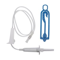 Primary IV Administration Set Gravity 2 Ports 15 Drops / mL Drip Rate Without Filter 37" Tubing (50 Sets)