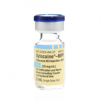 Xylocaine / Lidocaine HCl 2% 20 mg / mL Single-Dose Vial 2 mL (25 Vials)