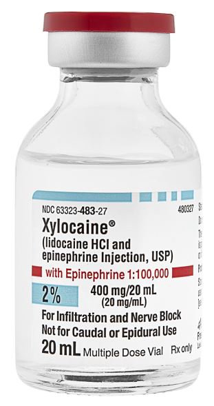 Xylocaine with Epinephrine Lidocaine HCl / Epinephrine 2% 20 mL (25 Vials)