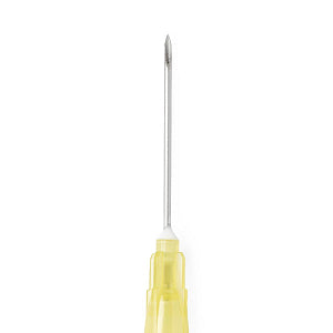 Standard Hypodermic Needle 20G x 1 Inch Yellow (100 Needles)