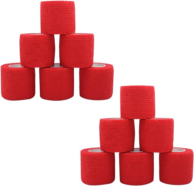 Self Adhesive Bandage Wrap 2 Inch x 5 Yards (12 Rolls per Pack) (Select a Color)